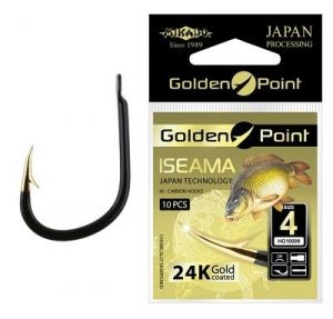 Mikado haczyk golden point - iseama nr 10 gb - torebka 10szt.