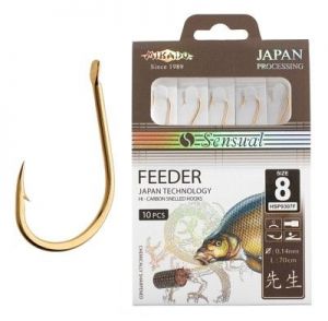 Mikado haczyk sensual - feeder nr 10 g / 0.12mm / 70cm - torebka 10szt.
