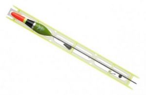 Mikado spławik - zestaw 024 - 3.5 g - żyłka: 0.16/0.14 mm / hak nr 10